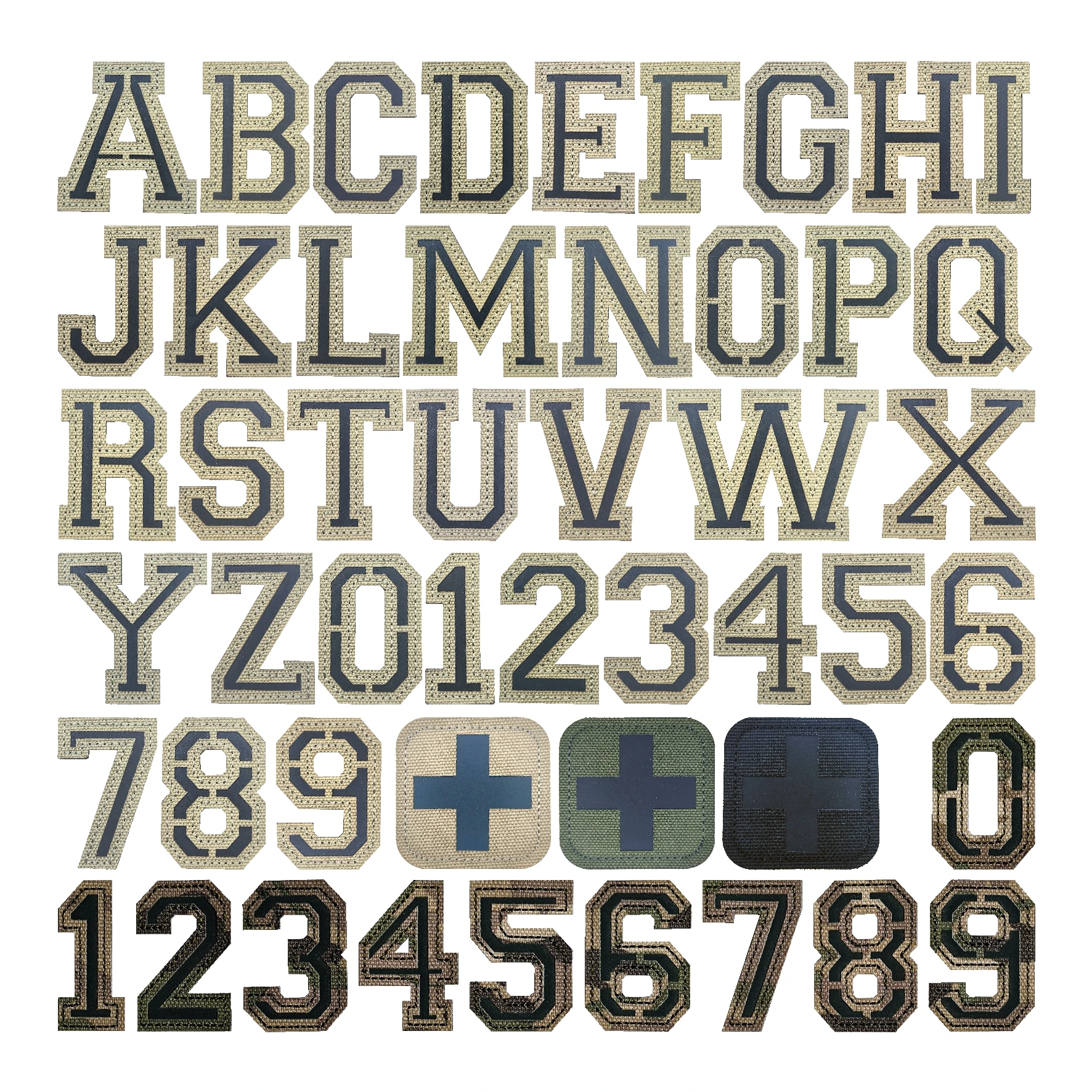 Personalized Custom Name Name Text Striped Backrest Clothes Digital Band Arm Badge for chevrons, Hook and Loop Embroidery Patch