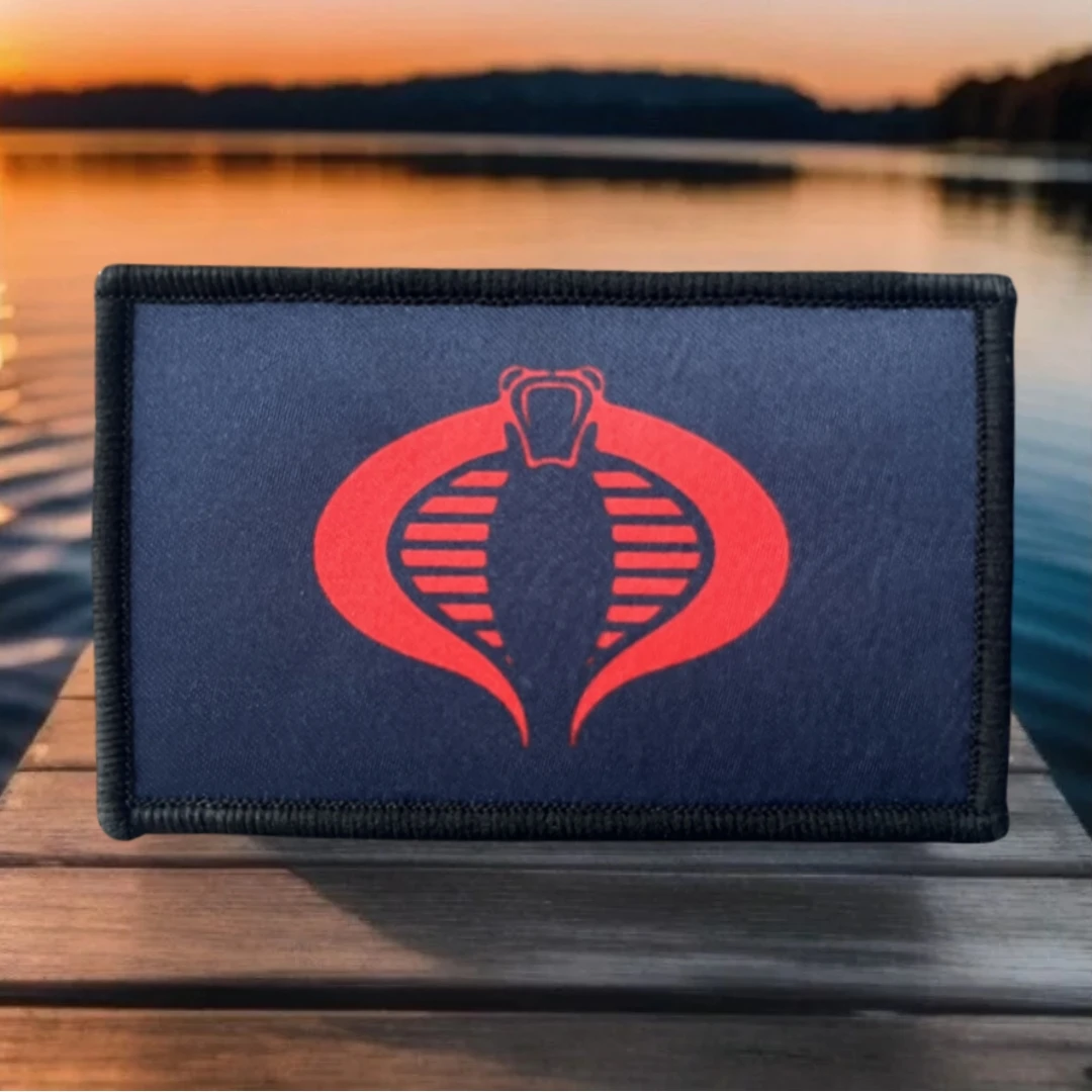 Cobra Flag Military Army Armband Printed Hook and Loop Patches for Clothing Backpack Decorative Sticker Tactical Morale Badge