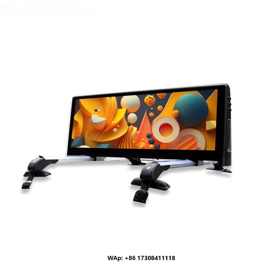 P2.5 Waterproof out-of-home advertising screen Car Taxi Top Light Emitting Diode Display 4G Wifi Control Taxi Light