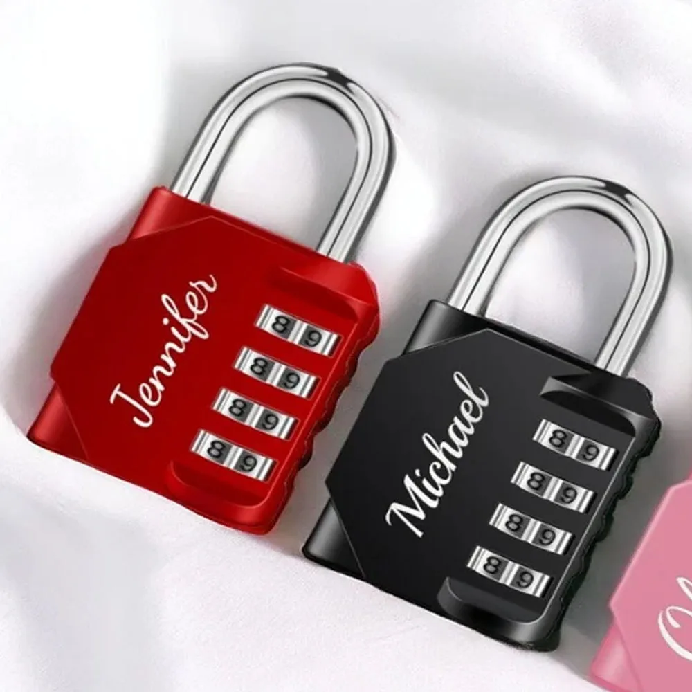 Customizable Waterproof elegant Password Lock Anti-theft 4 Digit Combination Padlock Outdoor Gym Luggage Suitcase Security Lock