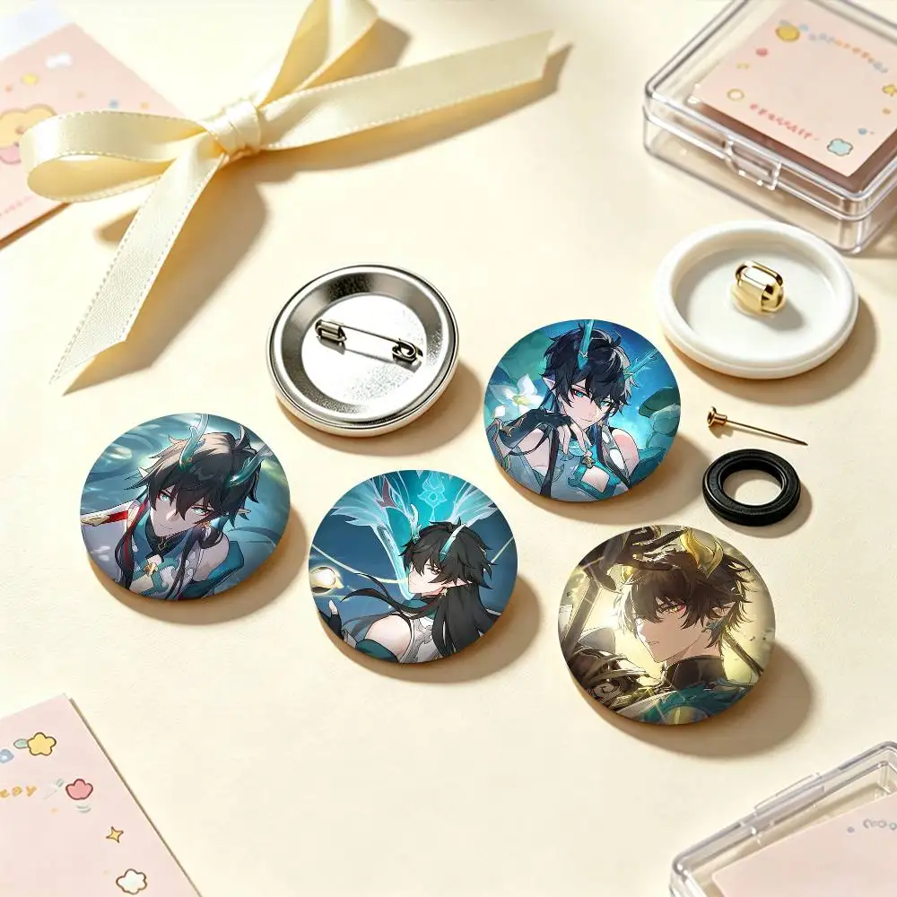 Game D-Dan Heng Honkai Star Rail  25mm 32mm 44mm 58mm 75mm Brooches Badges Pins for Accessories Gift