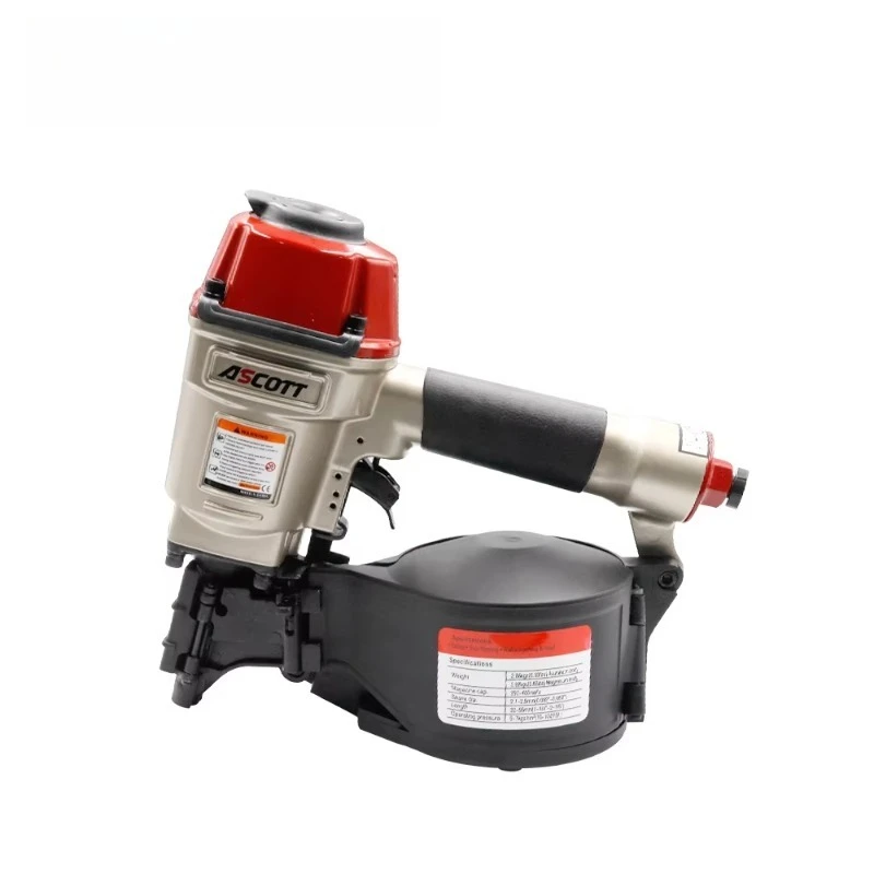 Best Design CN55 Cordless Aluminum Air Compressor Pneumatic Coil Nail Gun Industrial&DIY 250-400pcs Siding Framing Nailer