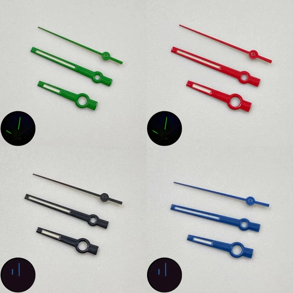 8mm 12mm 12.5mm Blue Green Luminous Watch Oyster DateJust Watch Hands for Seiko NH35/NH38/NH70/NH36/4R/7S Movement Accessories