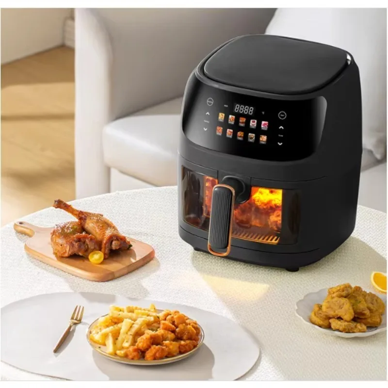 Airo 2400W 8L High-Capacity Factory Customizable Dual Digital Power Smart Air Fryer Pot Multi-Functional for Household Use