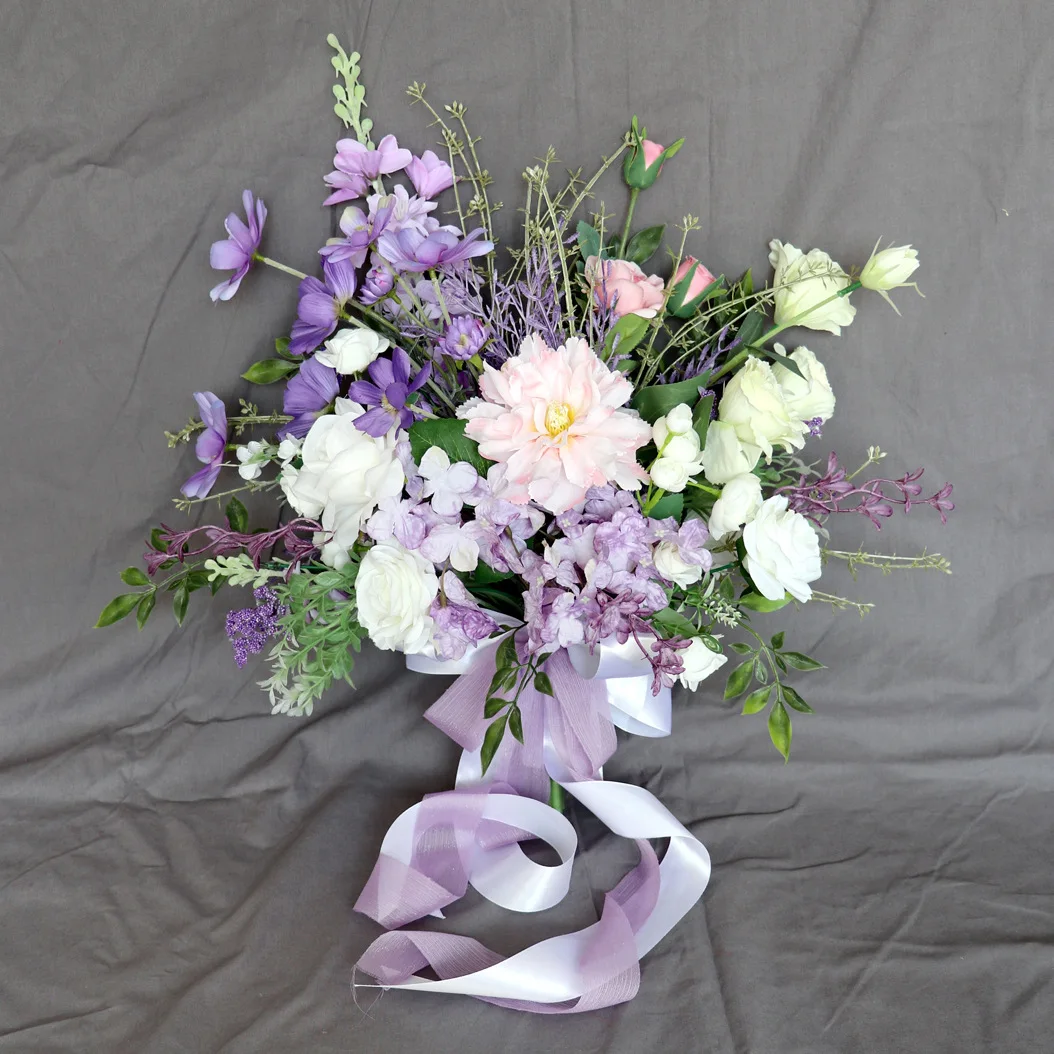 Simulation flower bride hand bouquet outdoor wedding photo hand flower home decoration bouquet cross-border export