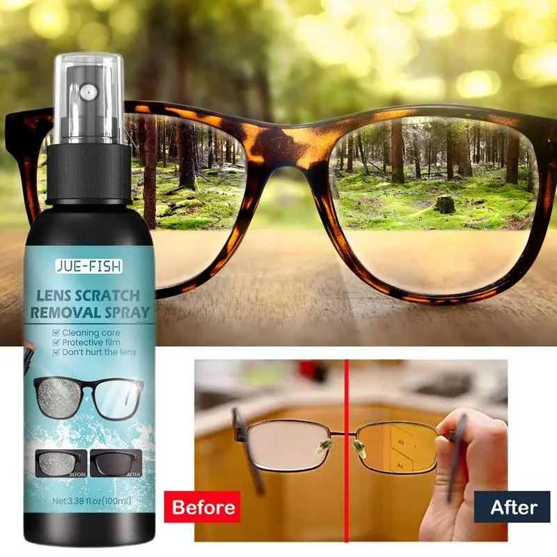 Eyeglass Lens Scratch Removal Spray Anti Fog Eye Glasses Cleaning Tools Removal Dirt Oil Spray Cleaner Supplies