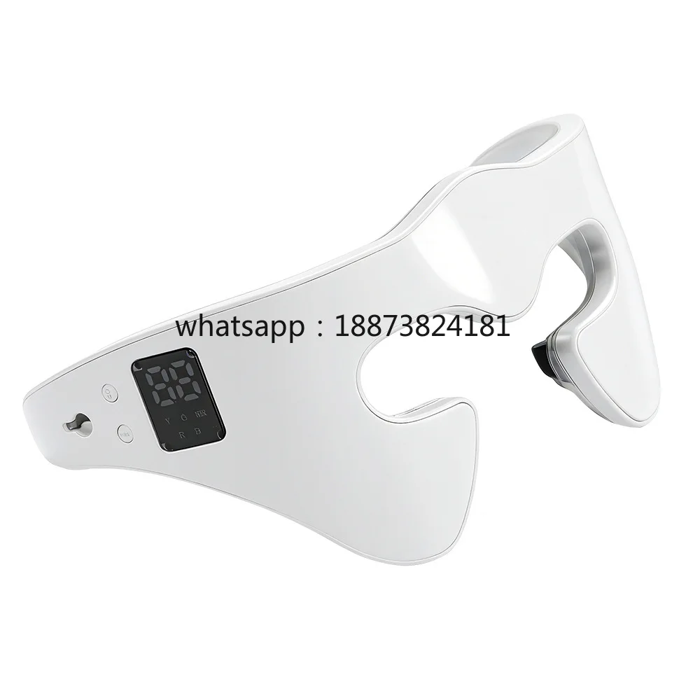 9 Modes Red Blue Light Massager Glasses Eye Lifting Massage Beauty Under Eye Massager for Eyes Bag Puffiness Remover fast