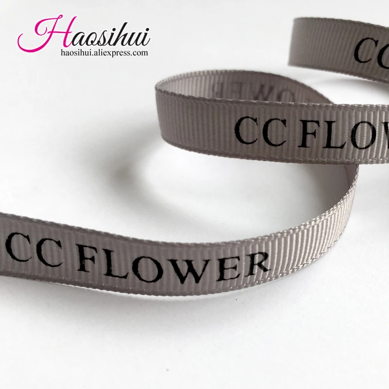 Free Design 1/4''(6mm) Grosgrain Ribbon Customized Logo Printed Decoration Personalized Wedding 100yard/lot