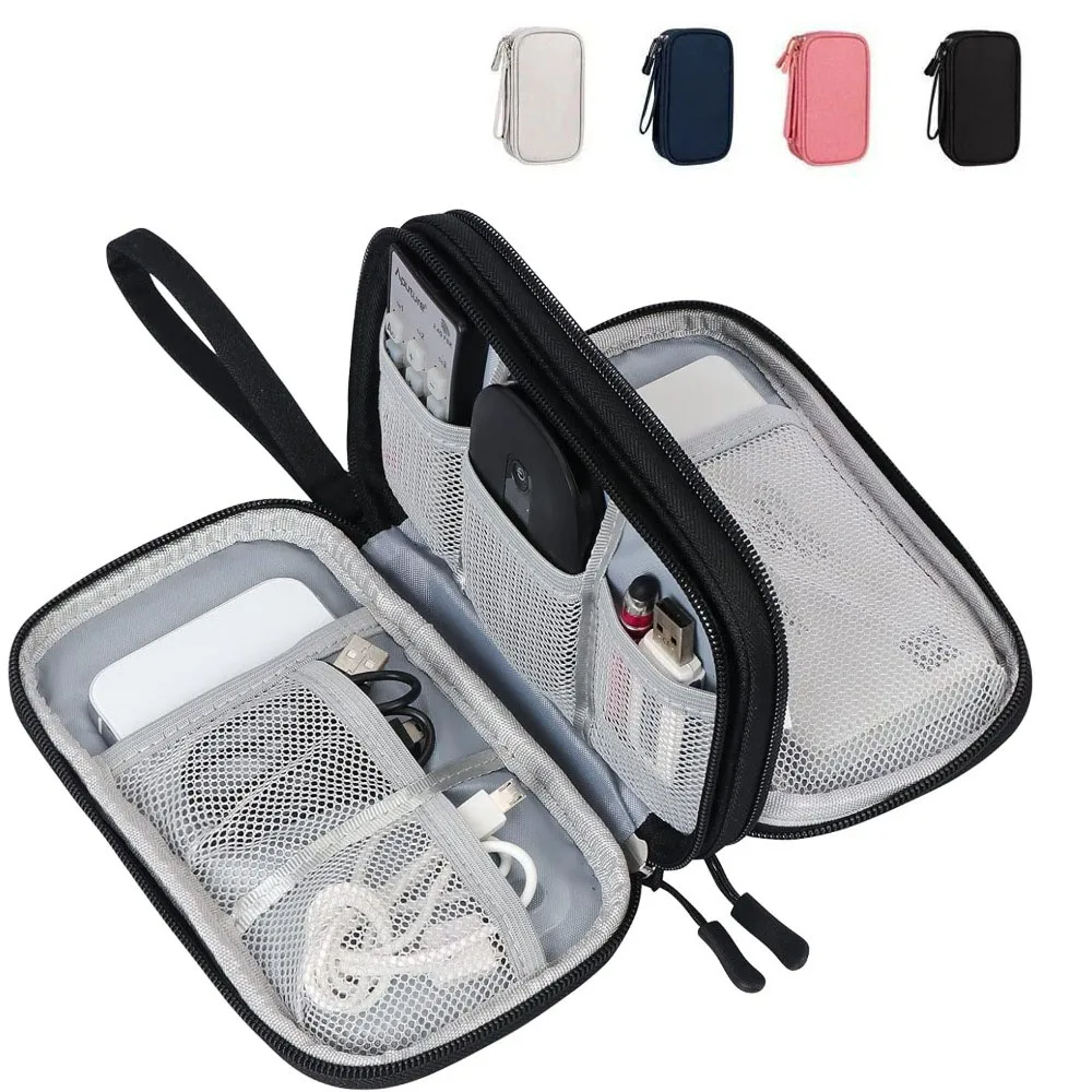 Travel Portable Digital Product Storage Bag Waterproof Electronic Accessories Organizer  Charger Data Cable USB Storage Pouch
