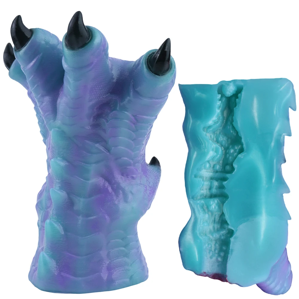 GEEBA Fantasy Dragon Claw Male Masturbator Soft Silicone Pocket Pussy Monster Paw Stroker Cup Sex Toys for Men18+ Adult Onahole