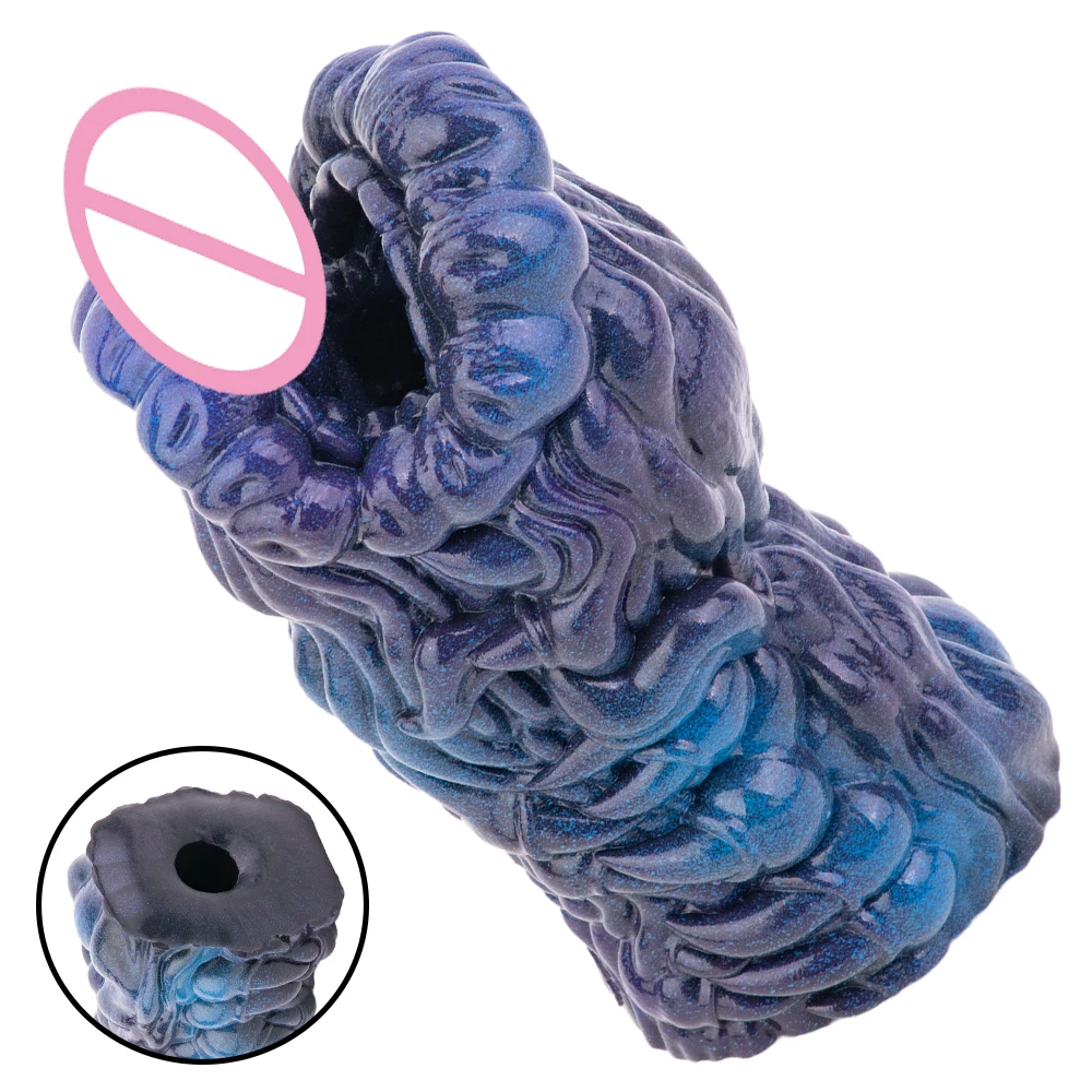 SHAZ Fantasy Monster Mouth Stroker Open-Ended Male Masturbator Tongue Dildo Pocket Pussy Onahole Sex Toys For Men Penis Massage