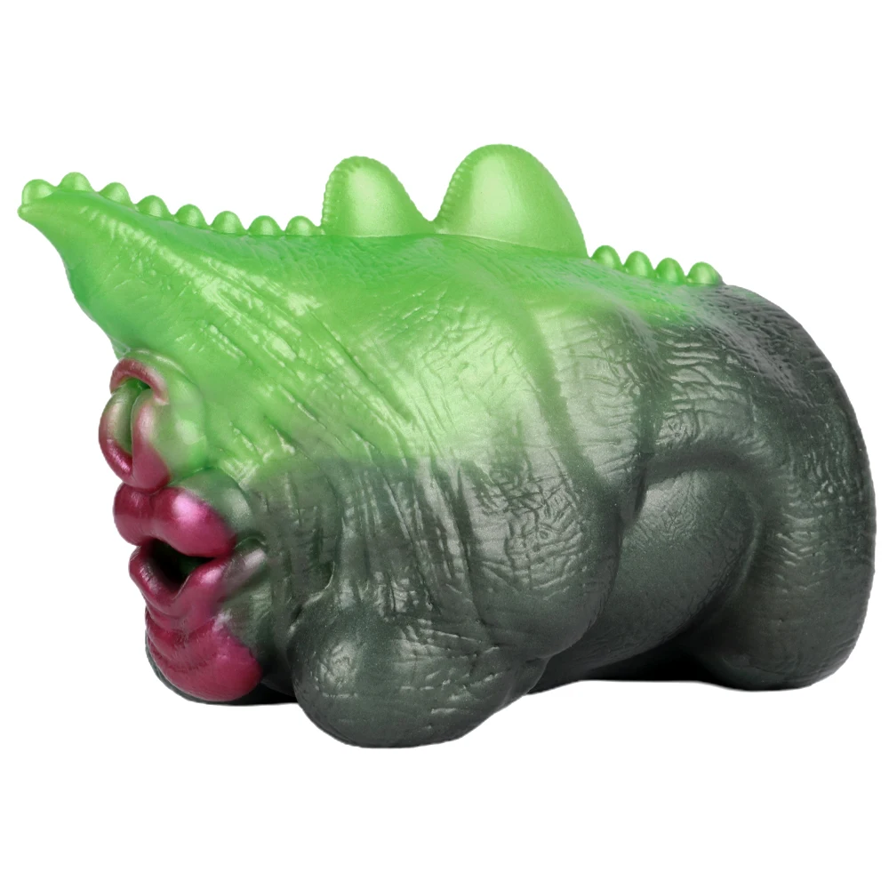 GEEBA Fantasy Monster Dragon Pocket Pussy Green Men Stroker Soft Silicone Male Masturbator Adult Sex Toys For Men Adult Onahole