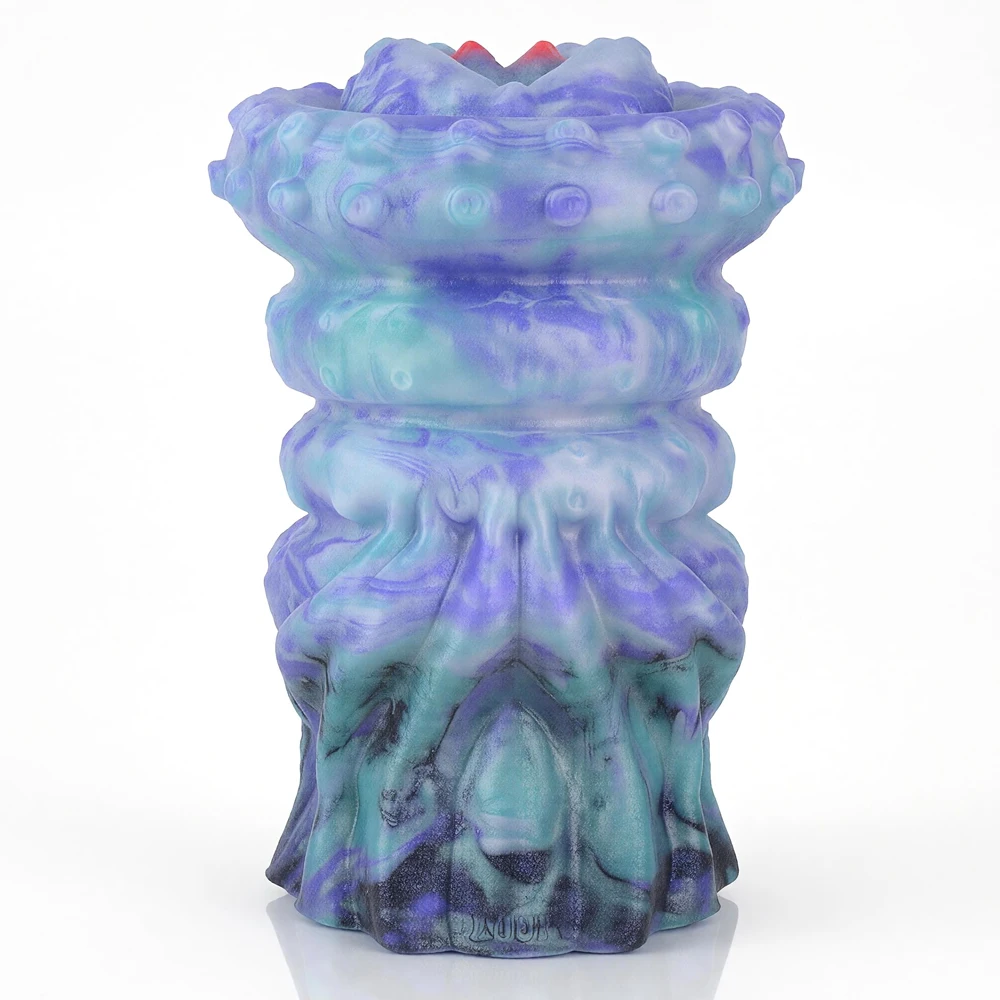 GEEBA Alien Tentacle Male Masturbator Purple Silicone Fantasy Monster Sex Toys for Men18+ Pocket Pussy Realistic Vagina Onahole
