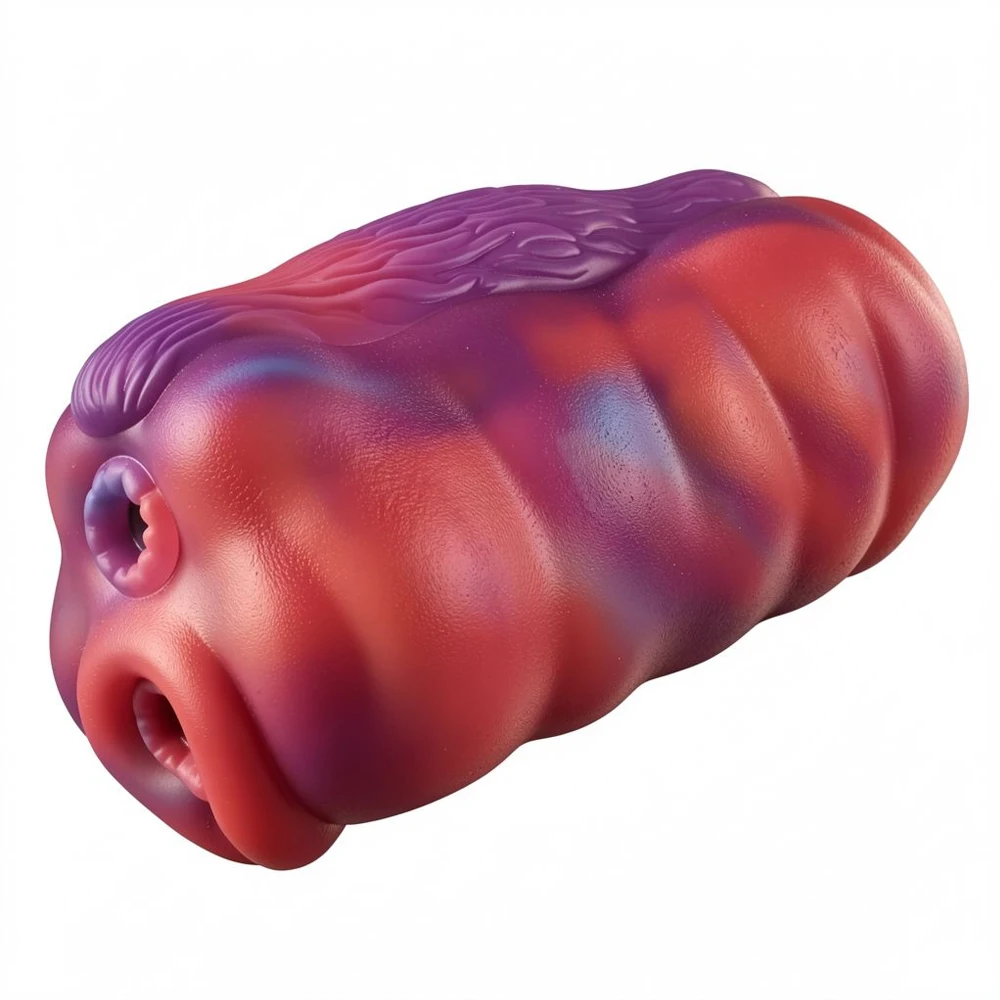 Fantasy Monster Centaur Stroker Sex Toy for Men Wavy Mane Tail Dual Entry Realistic Vagina Anal Pocket Pussy Male Masturtbator