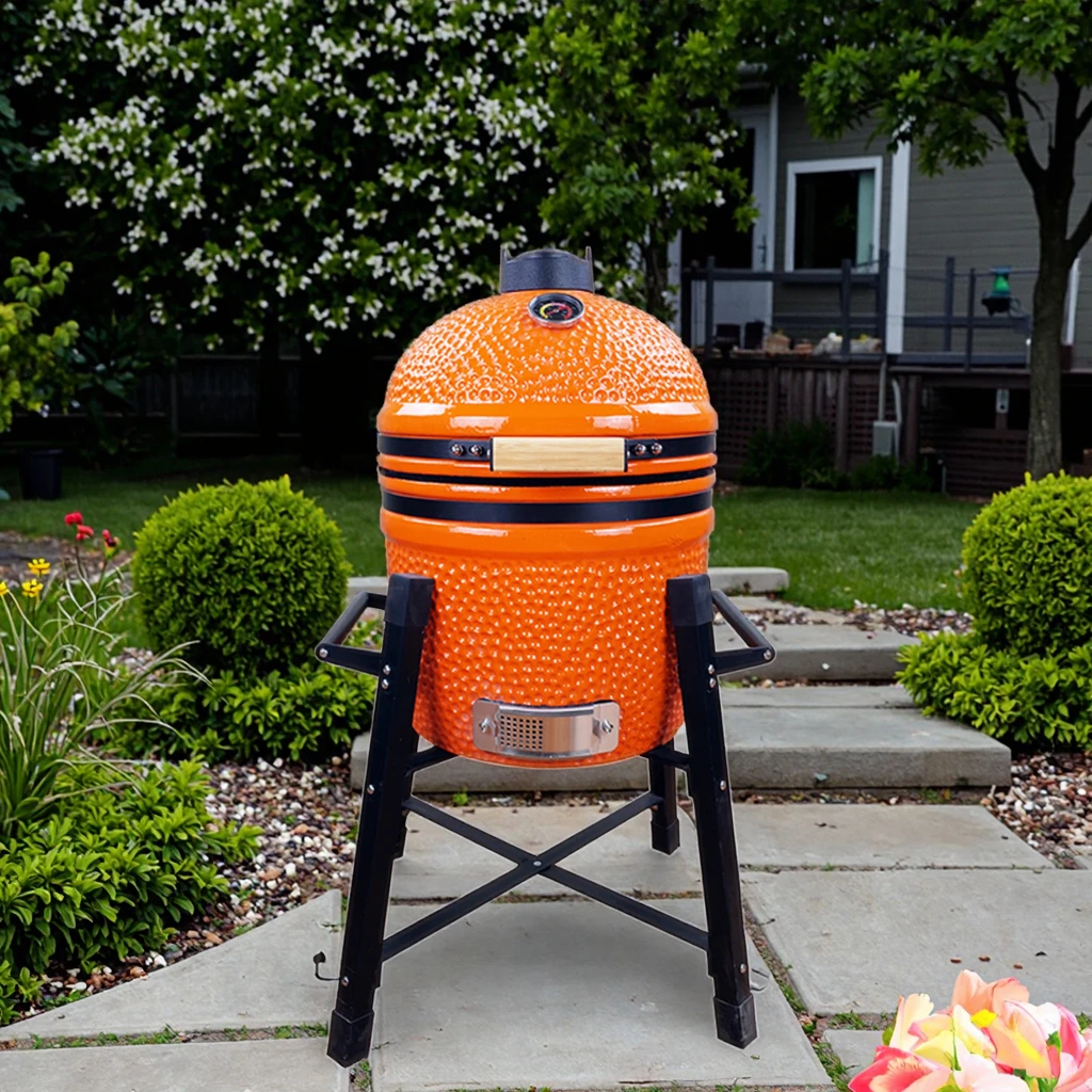 Wholesale Vertical Smoker BBQ 15 Inch Portable Charcoal Grill Kamado Big Joe Grill Outdoor