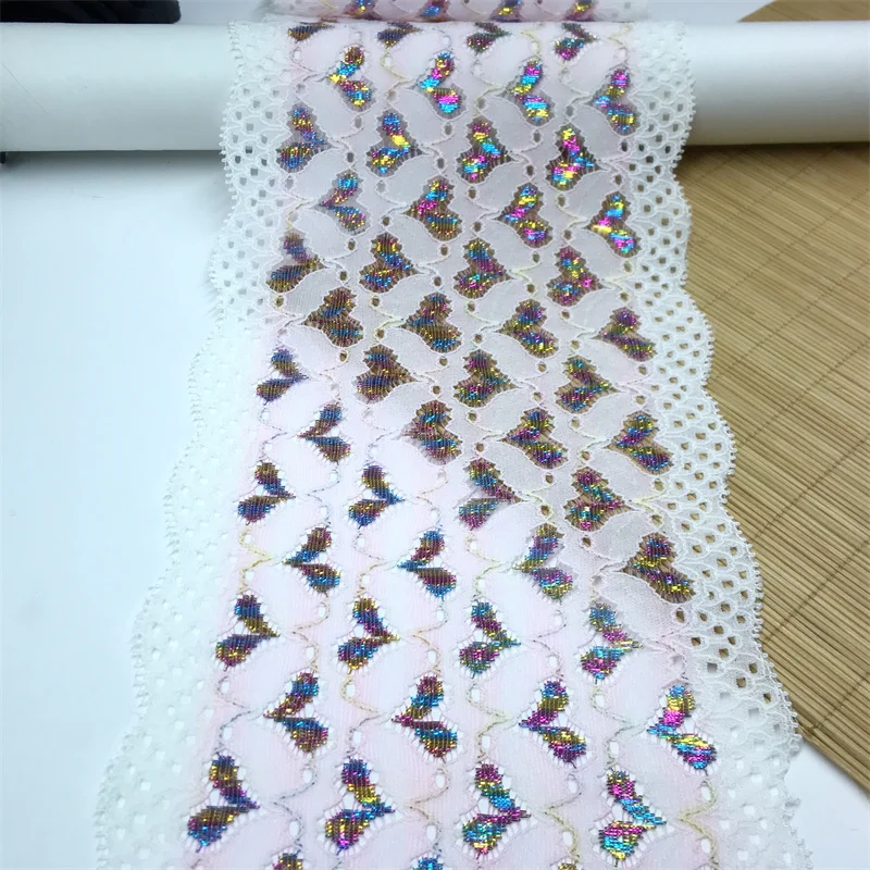 Elastic Stretch Lace Trim Neon Bra Accessories Clothing Sewing Crafts Appliques Handmade DIY Lingerie Underwear Fabric