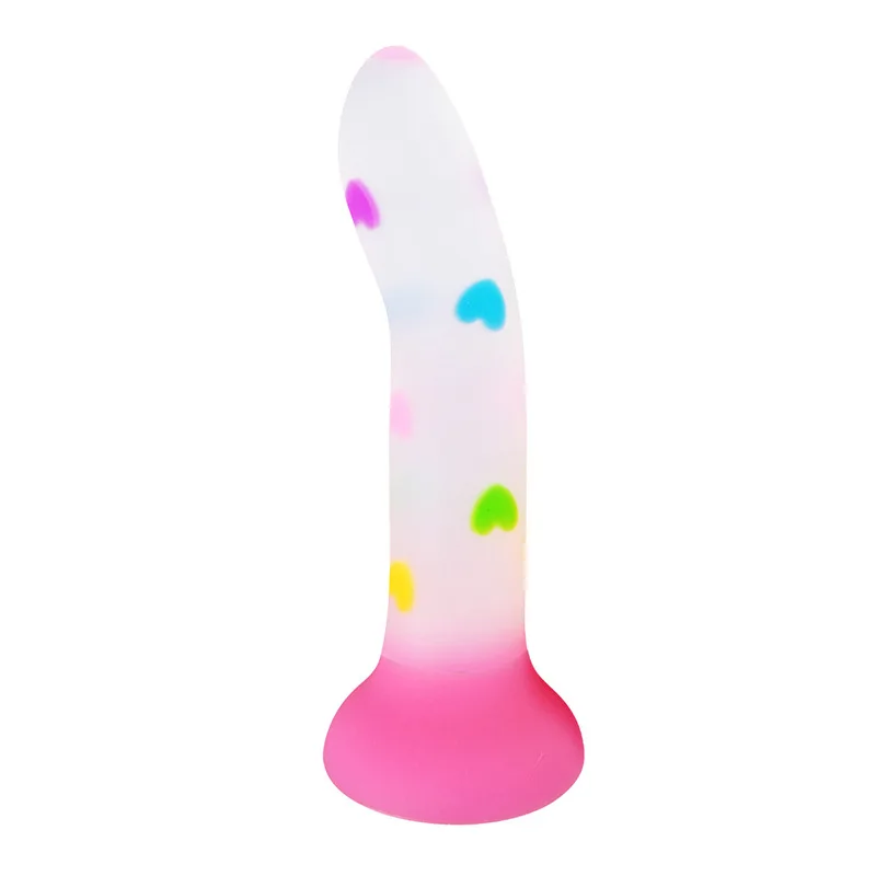 Sex Toys Night Glowing Anal Dildo Love-Jelly Noctilucent Light Anal Plug Vaginal G-spot Anorectal Prostate Massage Masturbator