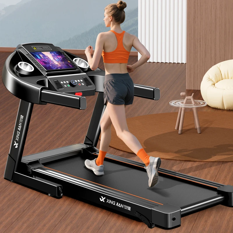Multifunctional folding treadmill Electric home fitness equipment Professional LED display