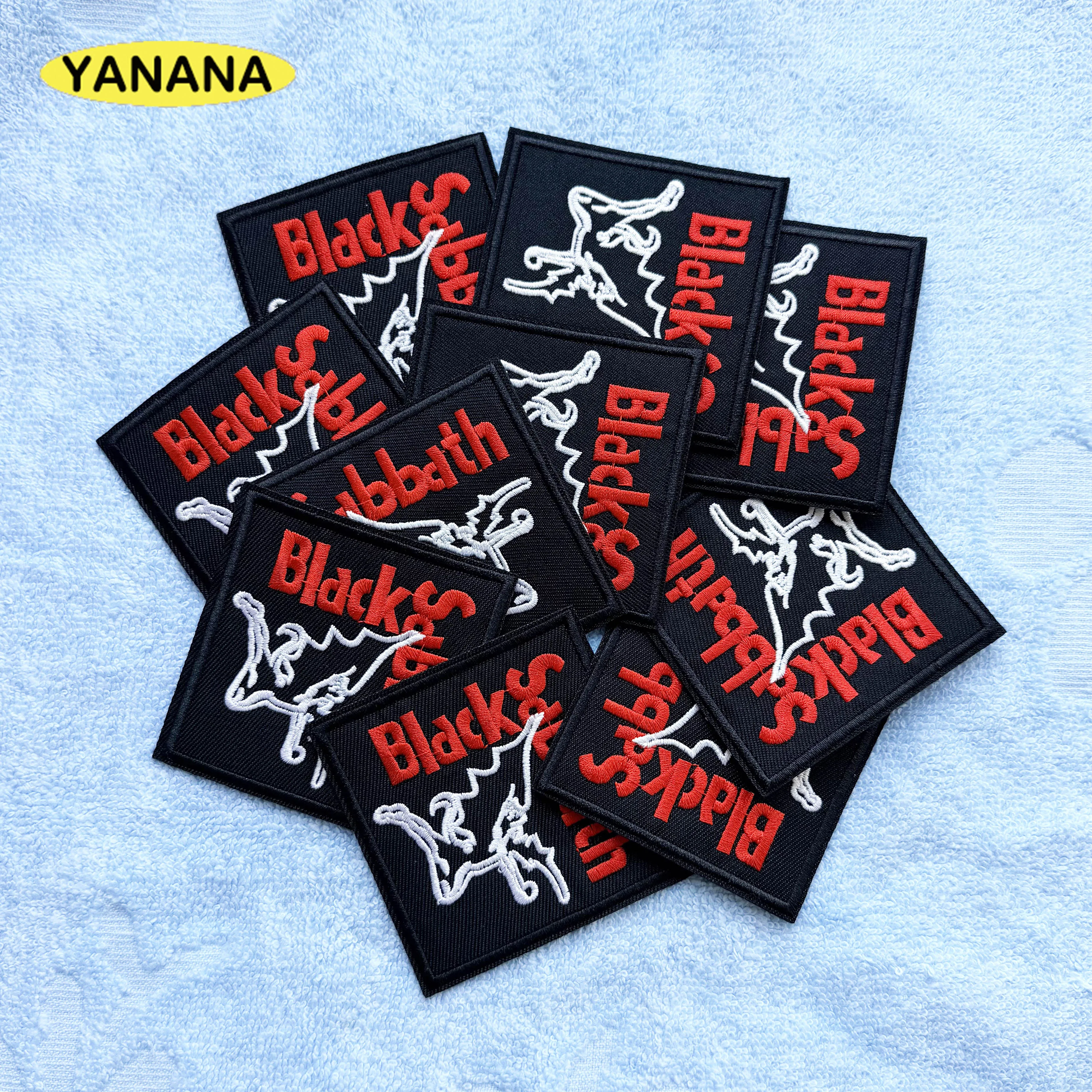 10 Pcs/Lot Band Music Patch Letter Rock for Clothing Iron On Patches Embroidered for Jackets Jeans Badges Sewing Applique DIY