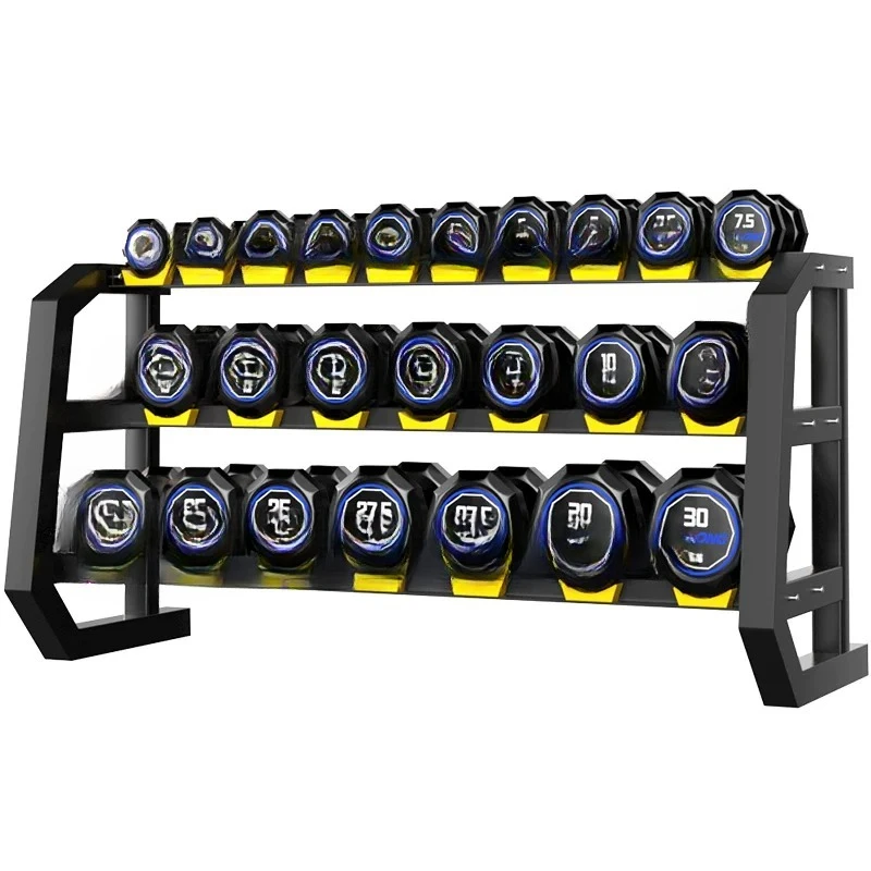 Fixed adhesive dumbbell full set combination men's fitness home commercial equipment pure steel complete set of professional