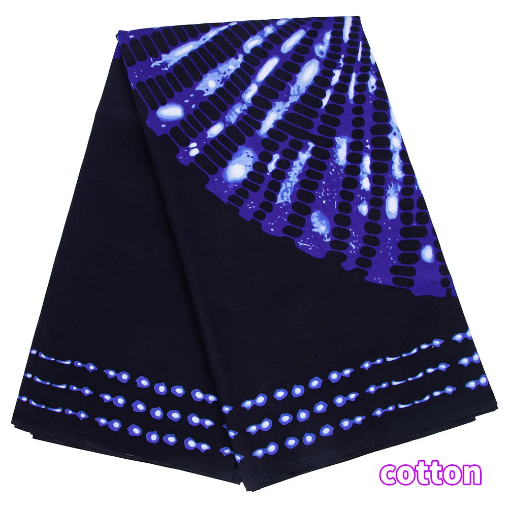African Fabric Ankara African Real Wax Prints Cotton Fabric Diamond Pattern veritableWax High Quality For Party Dress A-1