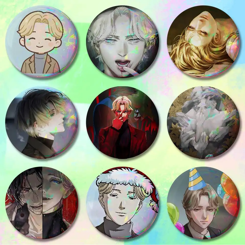 J-Johan Liebert M-Monsters-S Pins 58mm Cute Cartoon Badge Handmade Brooches for Backpack Accessories