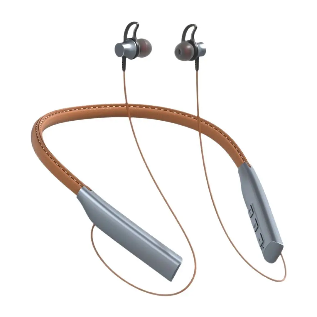 Around-Neck In-Ear Audio Buds with Magnet Snap BT V5.0 Cord-Free Build Built-In Mic for Workout Running Daily Commute