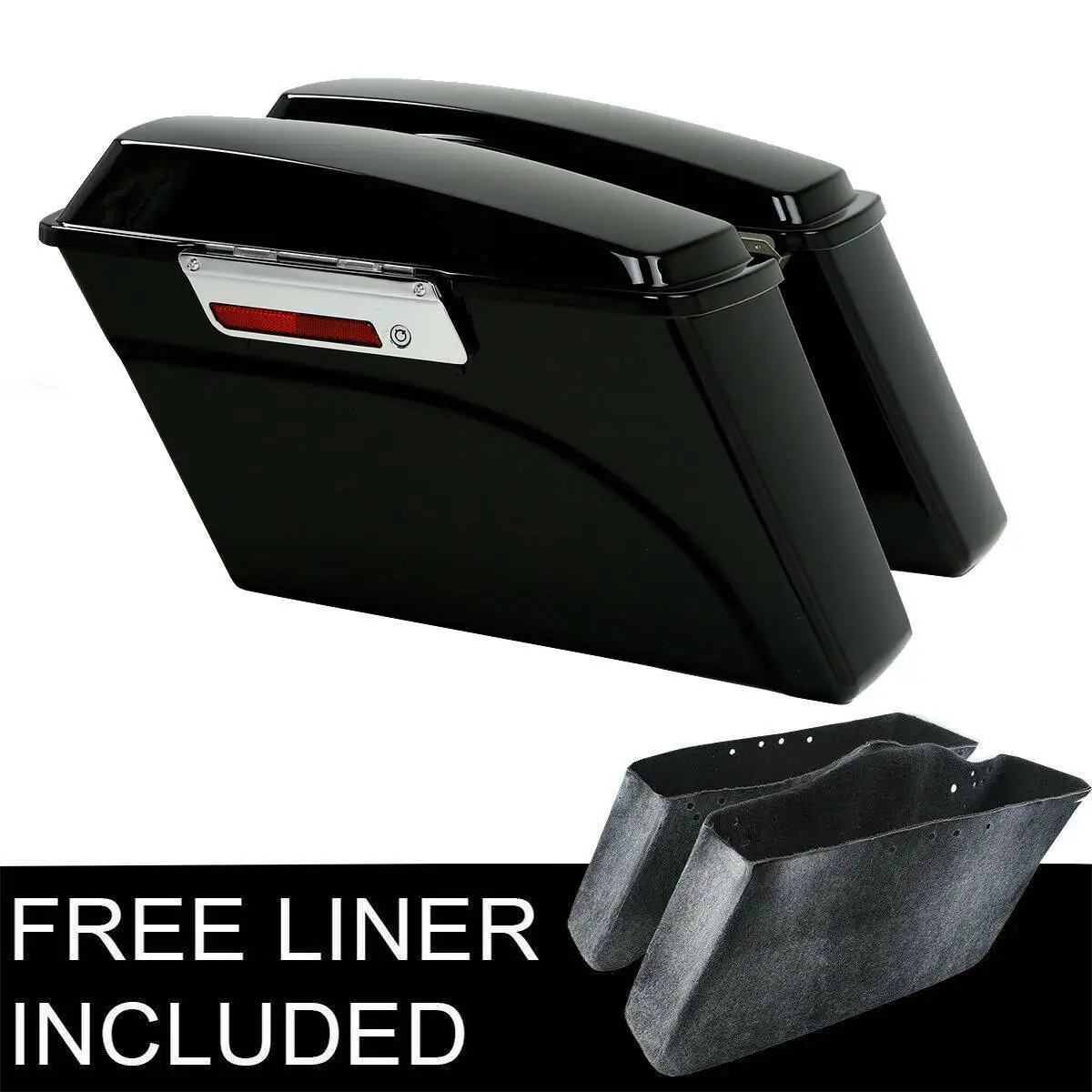 Motorcycle Hard Saddlebags For Harley Touring Road King Street Electra Glide 1994-2013 Dyna Softail Sportster