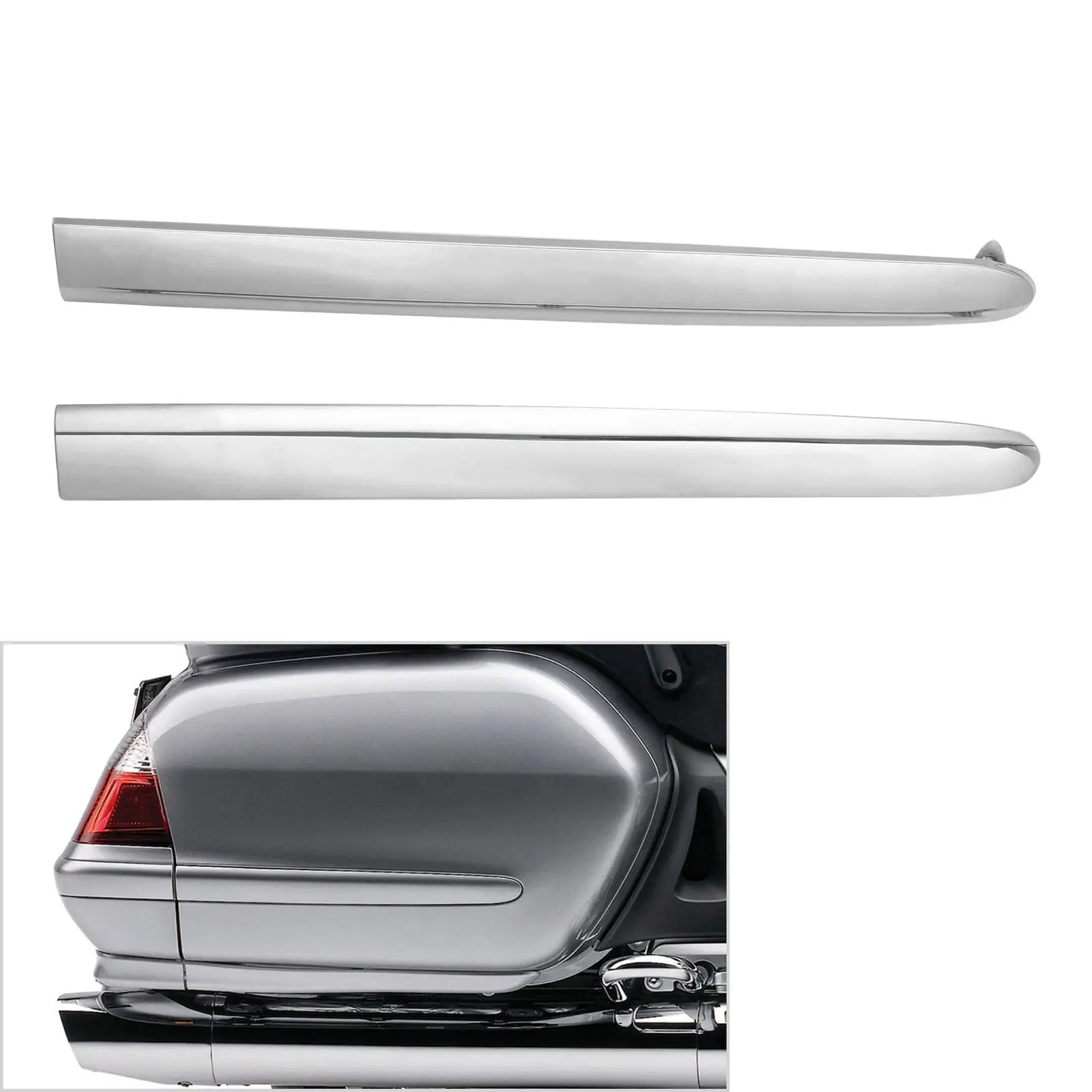 Saddle Bag Decoration Strips For Honda Gold Wing GL1800 2001-2011 Motorcycle