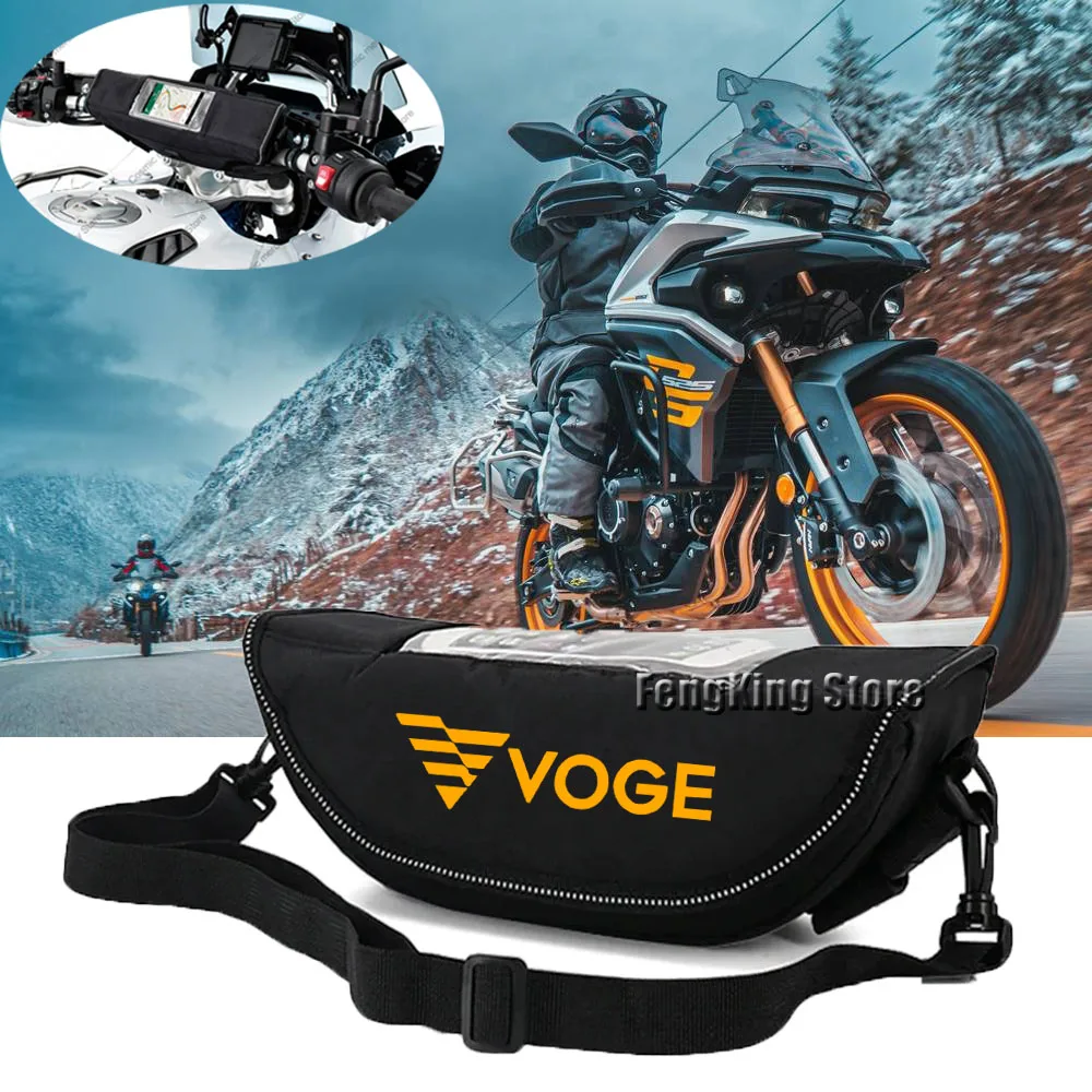 For Voge 525DSX DS900X 625DSX Motorcycle Handlebar Bag Waterproof Handlebar Travel Navigation Bag