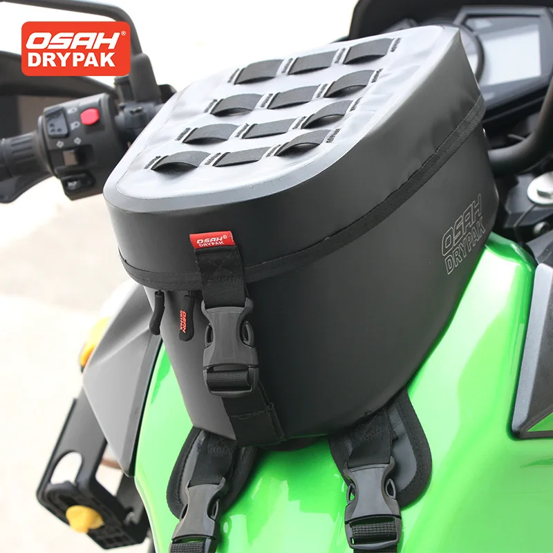 OSAH New Motorcycle Front Oil Tank Bag 6L High-capacity Multifunctional PVC Waterproof Wear-resistant Riding Equipment Package