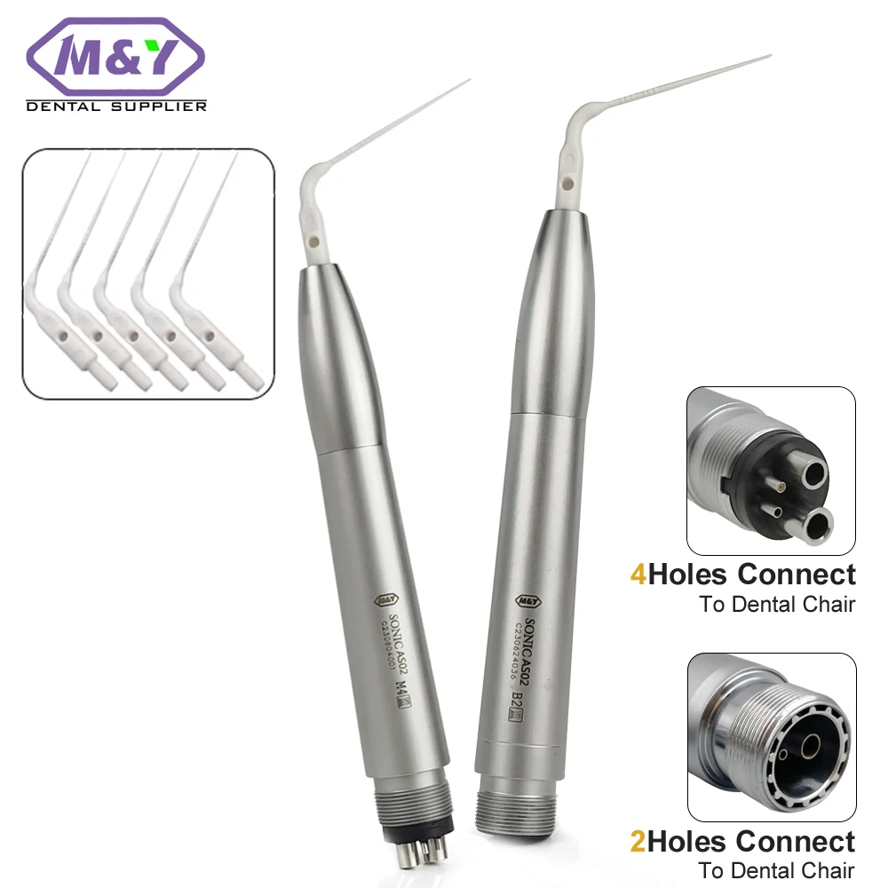 Dental Air Scaler Endodontics Handpiece Activation Irrigation Perio Scaling with 5 Plastics Tips Dentistry Tool