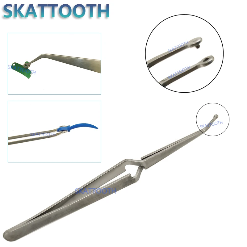Dental Tweezers Stainless Steel Matrix Band Holder Clamp Matrices Pin-Tweezer Forceps Fits V Palodent Plus System Dental Tools