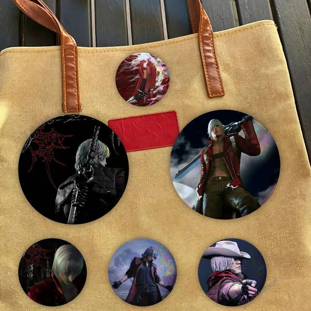 Dante D-Devil M-May C-Cry Badges,Cartoon,Art, Brooches, Pins, Tin Props, Christmas Gifts, Birthday Gifts