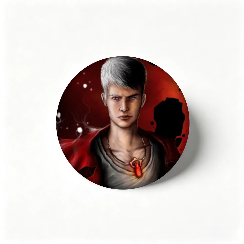 Devil May Cry Pins,Anime Character Dante Badge,Handmade Brooches,Breastpin for Backpack Clothes Gifts