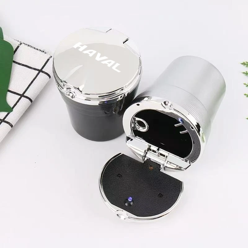 Portable car ashtray with LED light detachable car ashtray For Haval Great Wall Cuv H3 H5 H2 H1 H6 H8 H9 Car Accessories