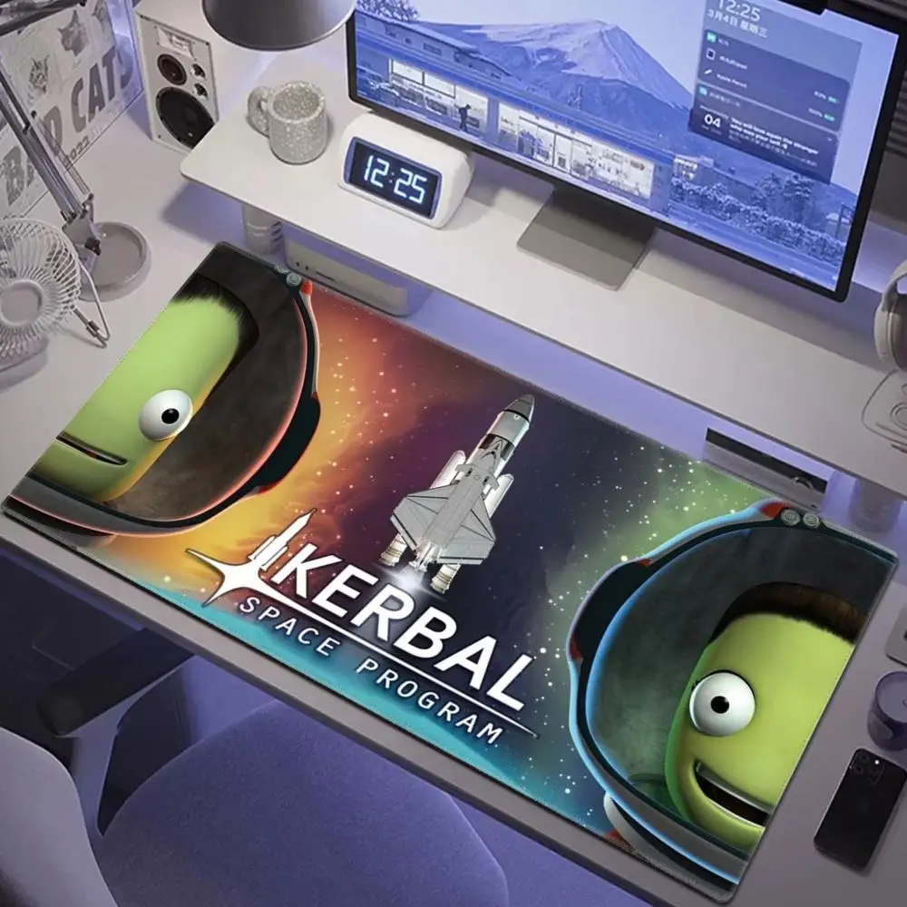 K-Kerbal S-Space P-Program Mouse Pad Gaming Mousepad Speed Desk Mat Laptop Gaming Mats For Office Carpet Desk Accessories