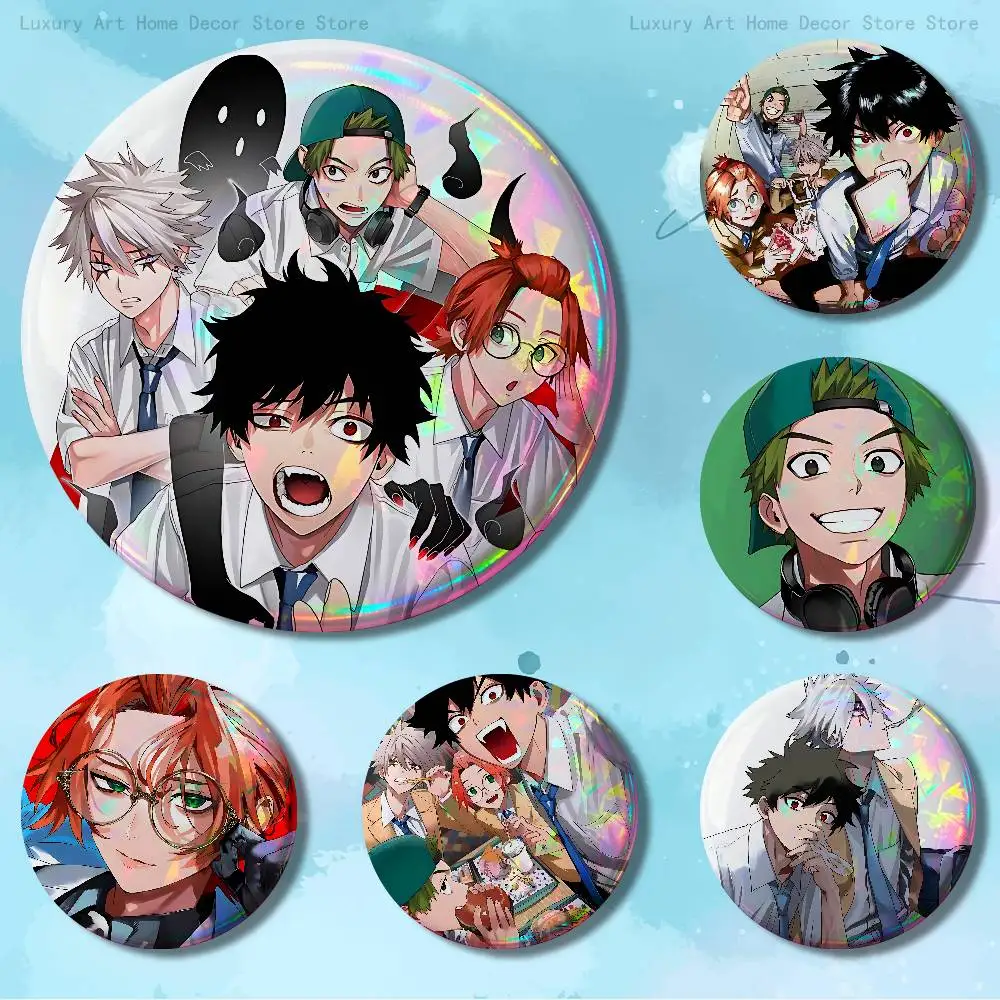 Cool P-Phantom Busters Comic Pins 58mm Cute Cartoon Badge Handmade Brooches for Backpack Accessories