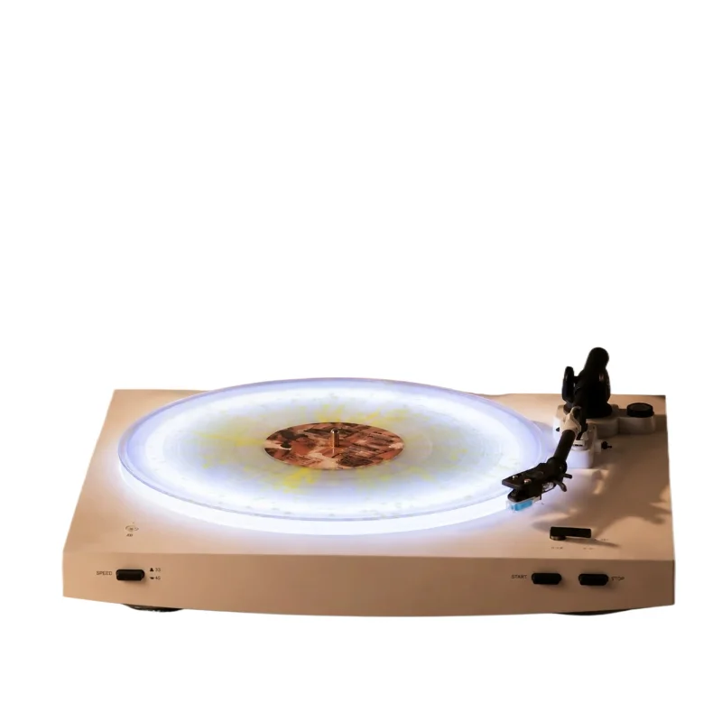 Suitable for Iron Triangle LP60X/LP70X\ LP3X acrylic luminous turntable vinyl record player atmosphere feeling artifact