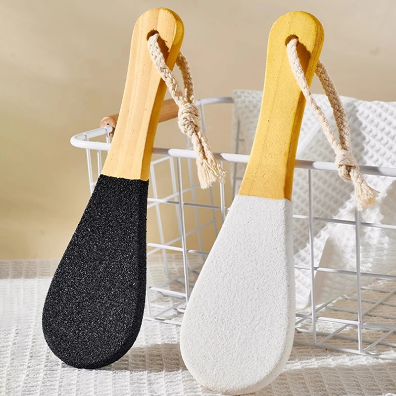1Pc Hard Dead Skin Remove Bamboo Silicon Carbide Foot Rasp File Scrubber Grater Callus Pedicure Tool Exfoliating Tools