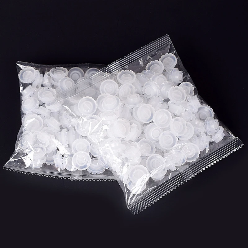 100/200PCS Wholesale Eyelash Glue Sun Blossom Cup Rings Holder Container For Tattoo Pigment Eyelash Extension Makeup Tools