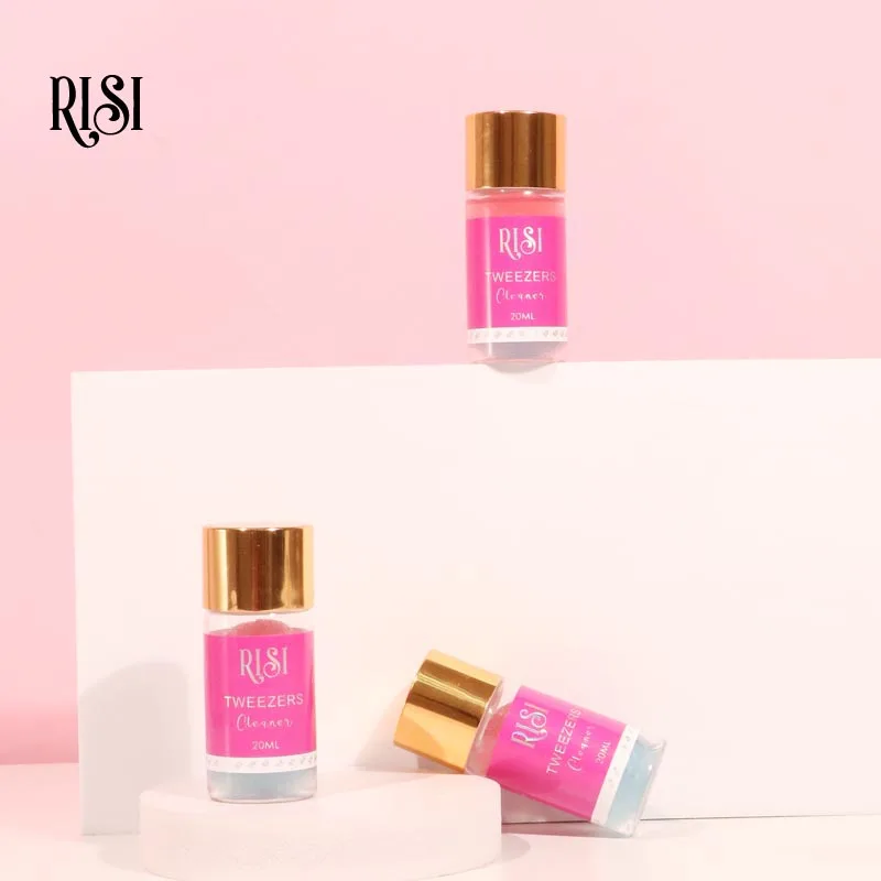 RISI Fast Glue Remover Dirty Eyelash Tweezers Cleaning Sponge Ball Eyelash Tweezers Cleaner Lash Extensions Tweezer Cleaner