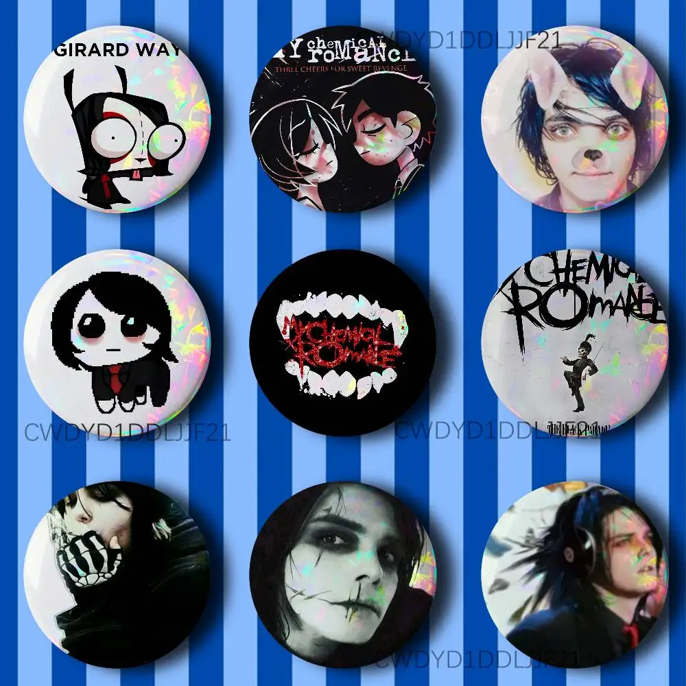 M-My Chemical Romance Gerard Way  Badge Handmade Button Brooch for Backpack Hat Shirt Accessories Gifts