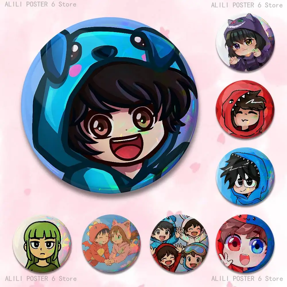 Cute O-Omz C-Crew 32mm 58mm 75mm 44mm 25mm Anime Badges Brooches DIY Pins Decorations Birthday Gifts