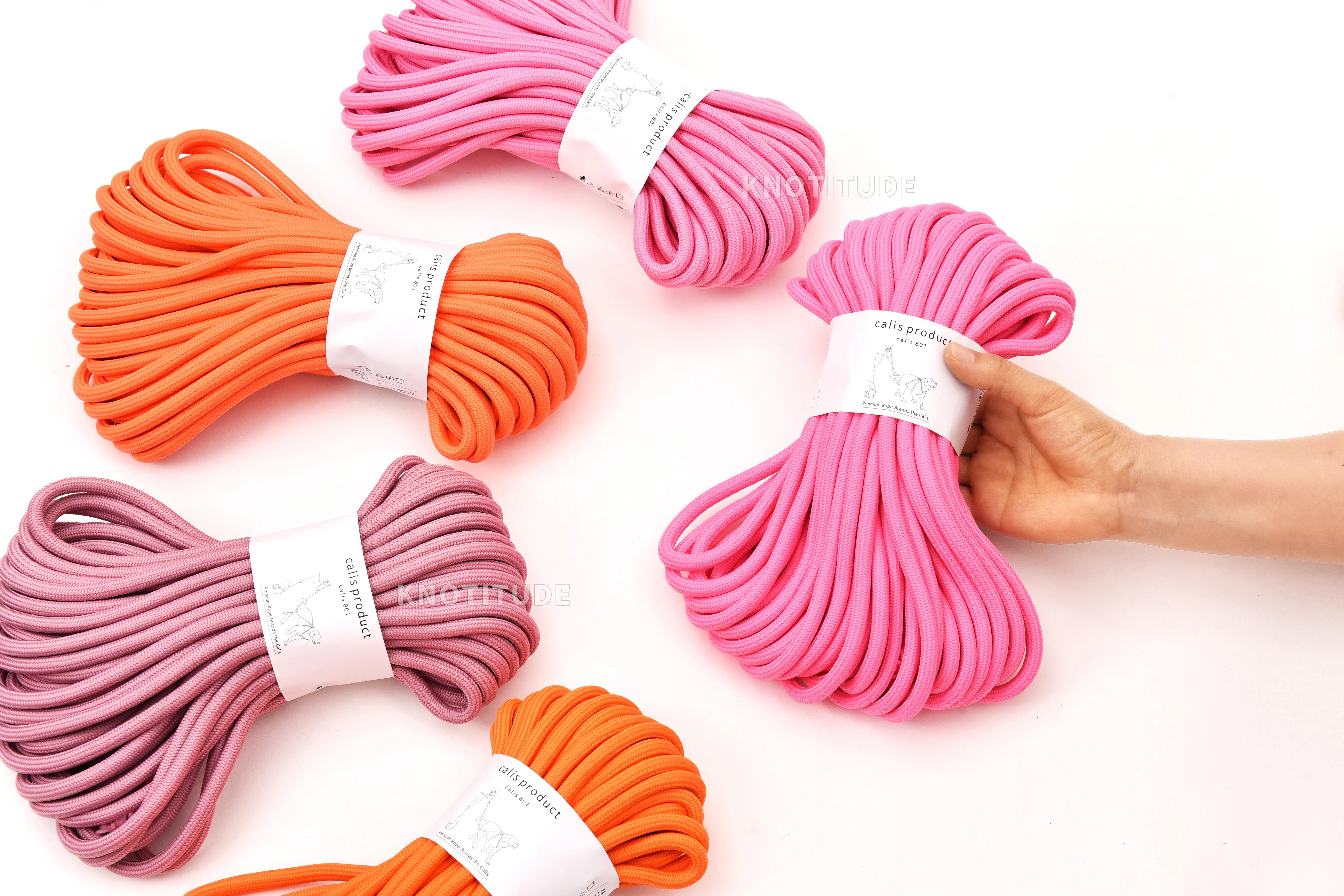 8mm Polyester Core Rope,25 Yards Pet Leather Production Rope,Handmade DIY Durable Woven Cotton Rope Multiple Colors To Choose