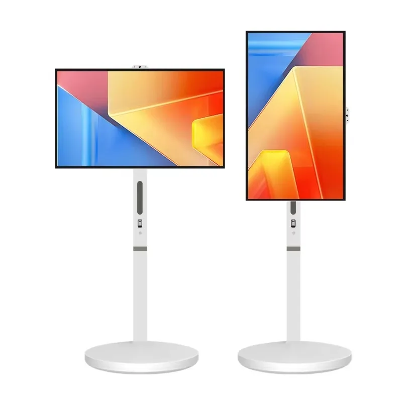 VETO Wholesale 21.5 24 27 32 FHD/UHD 4K Android Interactive Touch LCD Display with Moveable Stand Wireless Smart Portable TV