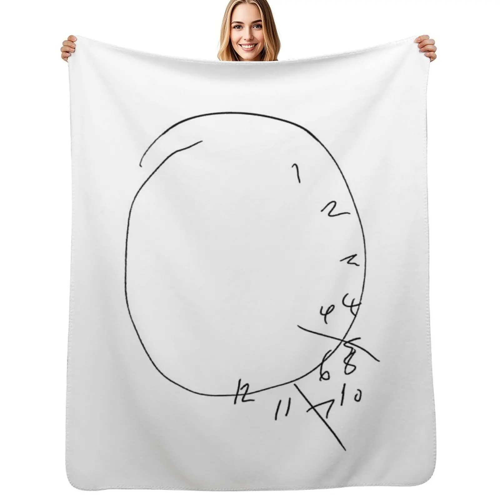 Will's Clock - Hannibal Throw Blanket Extra Large Throw Decorative Beds Luxury Designer Thermal Camping Decorative Sofa Blankets