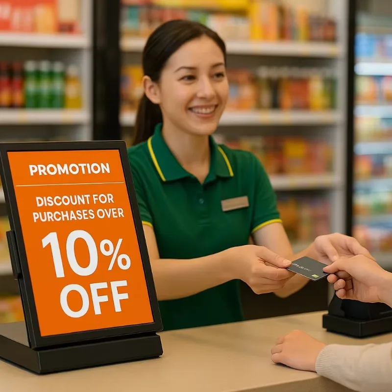 10.1'' LCD Electronic Shelf Label Digital Poster for Indoor Retail Stores