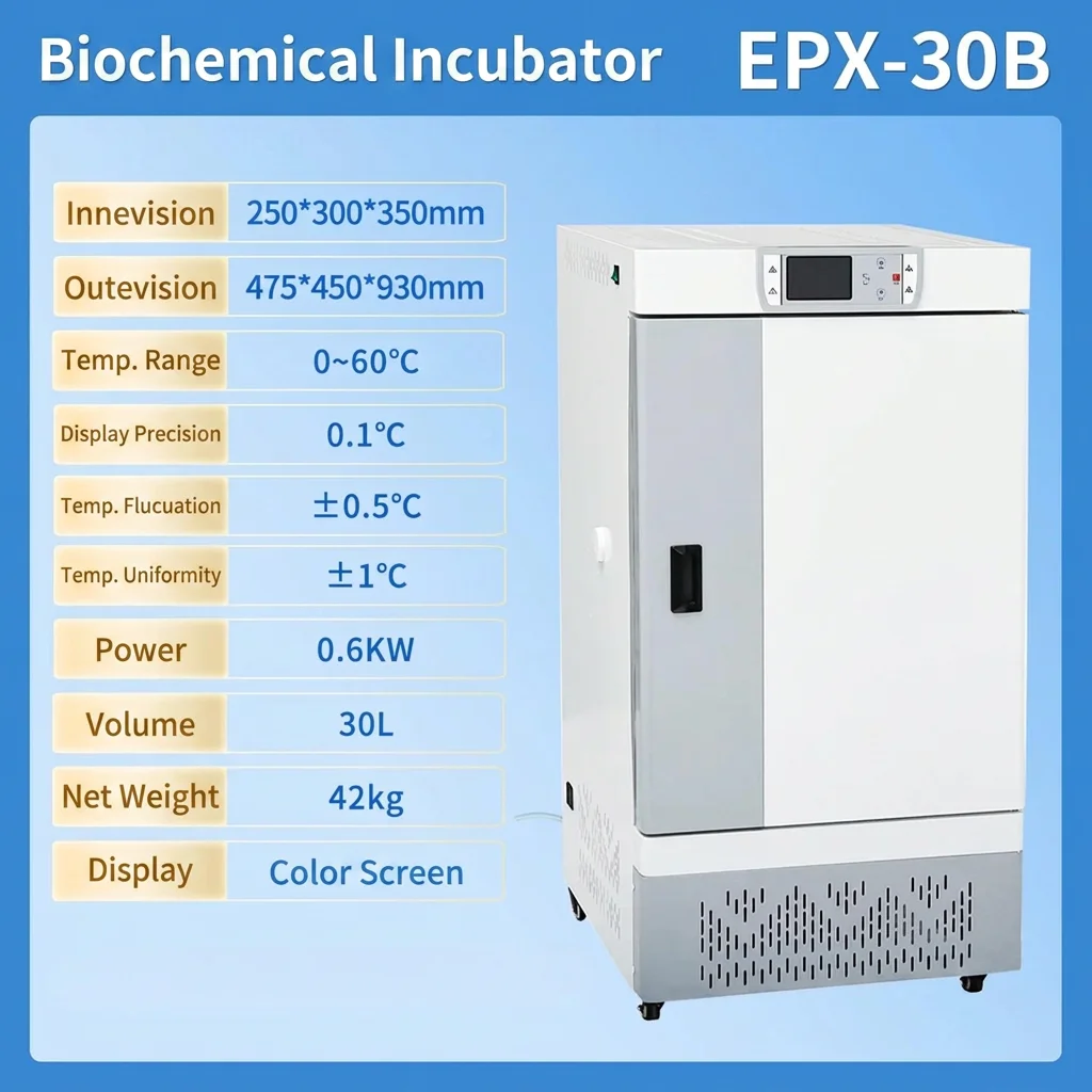 Digital Biochemical Incubator LCD Display Constant Temperature Laboratory Bacteria Microorganism Cultivation Equipment