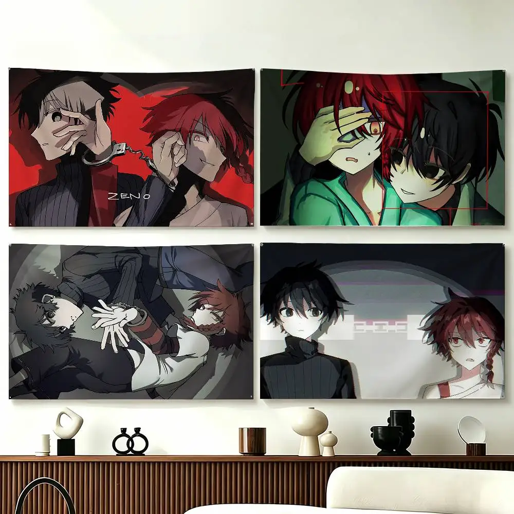 Game Z-Zeno R-Remake Flags Wall Hanging Tapestry Outdoor Garage Room Decorative flag Background Blanket
